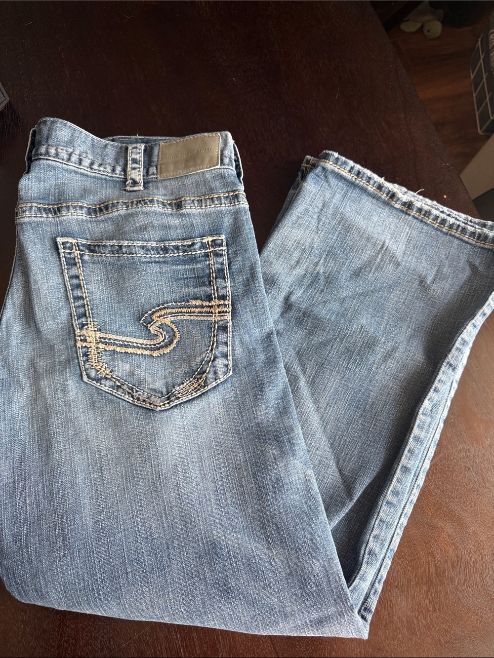 Silver Jeans Light Blue Bootcut Denim 38x32 . Style is Zac